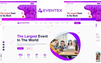 Шаблон Eventex -  шаблон для мероприятий и конференций