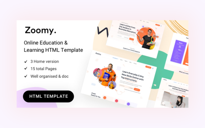 Шаблон Zoomy - Образовательный HTML-