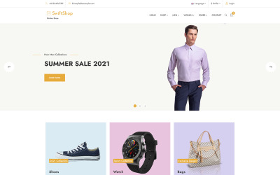 Шаблон SwiftShop - HTML-шаблон  для электронной коммерции