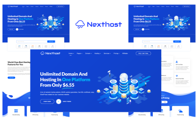 Шаблон Nexthost - Веб-хостинг и шаблон домена 