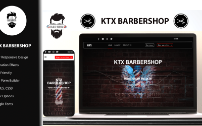 Шаблон KTX Barbershop -  