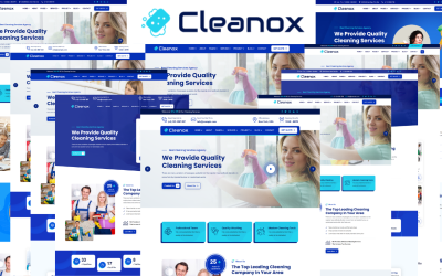 Шаблон Cleanox - шаблон  для клининговых услуг