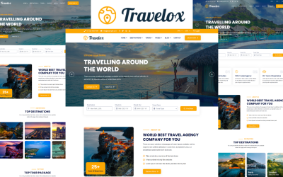 Шаблон Travelox - шаблон  для путешествий и туров