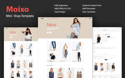 Шаблон Moixo - Минимальный HTML-шаблон для электронной коммерции