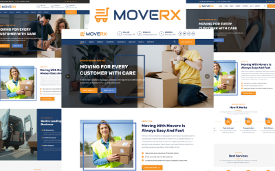 Шаблон Moverx -  шаблон для движущейся компании