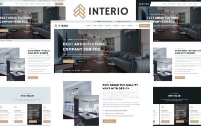 Шаблон Interio - Шаблон  для архитектуры и интерьера