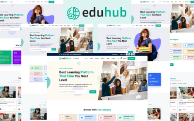 Шаблон Eduhub - Шаблон  для образования и LMS