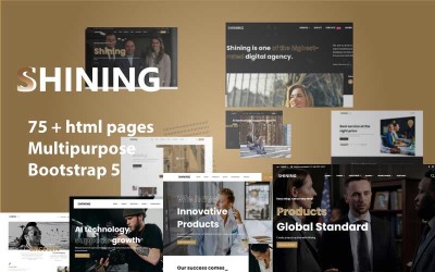 Шаблон Shining - Многоцелевой шаблон  для создания веб-
