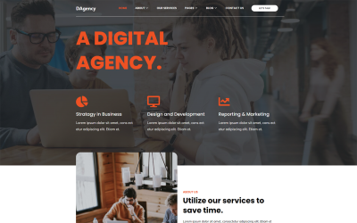 Шаблон DAgency - Креативное цифровое агентство 