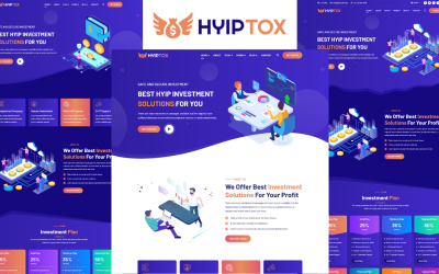 Шаблон Hyiptox - Инвестиционный -шаблон Hyip