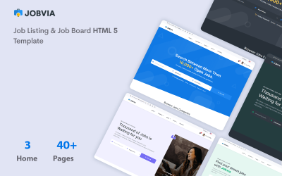 Шаблон Jobvia - шаблон сайта со списком вакансий и доской объявлений