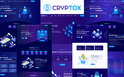 Шаблон Cryptox - ICO Cryptocurrency  Template