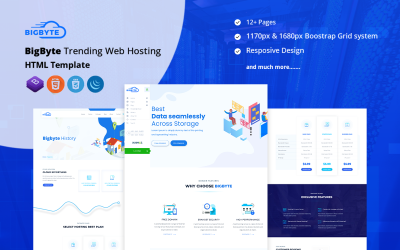 Шаблон HTML-шаблон BigByte Trending Web Hosting