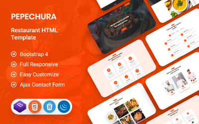 Шаблон Пепечура - Ресторан HTML