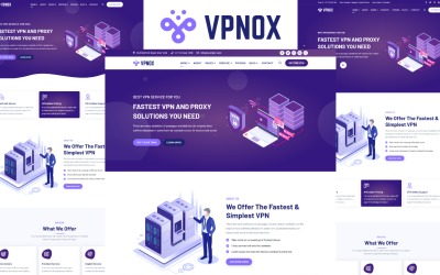Шаблон VPNOX - Шаблон  VPN и прокси-сервисов