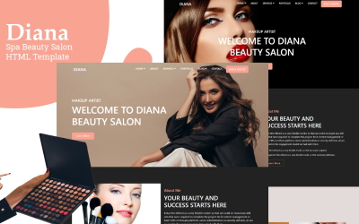 Шаблон Диана - HTML-шаблон спа-салона красоты