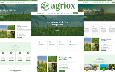 Шаблон Agriox - Сельскохозяйственная ферма 