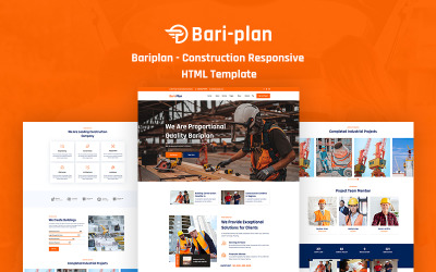 Шаблон Bariplan – Шаблон сайта строительства