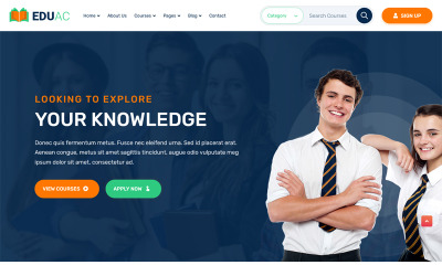 Шаблон Eduac - HTML-шаблон онлайн-образования