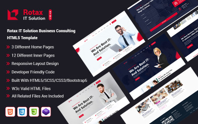 Шаблон Rotax IT Solution Business Consulting Шаблон 