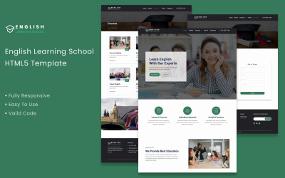 Шаблон Школа английского языка -