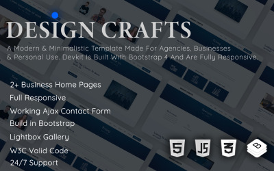 Шаблон Design Crafts -  бизнес-