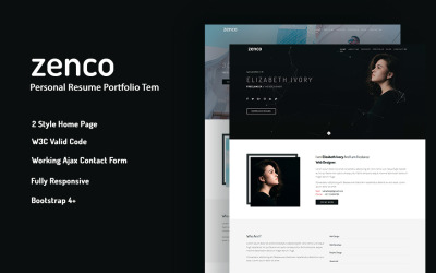 Шаблон Zenco -  шаблон резюме