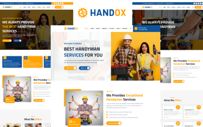 Шаблон Handox - Шаблон  для услуг разнорабочих