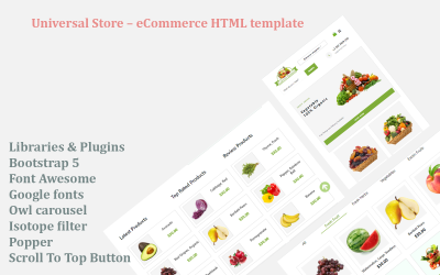 Шаблон Universal Store — HTML-шаблон электронной коммерции