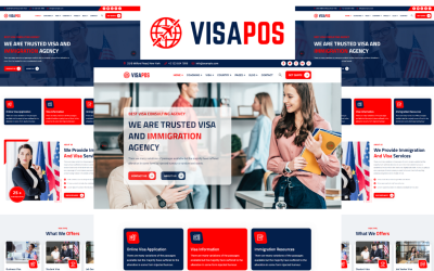 Шаблон Visapos - Иммиграционный и визовый консалтинг Шаблон 