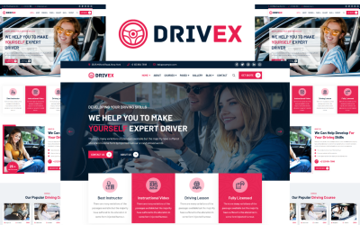 Шаблон Drivex - Шаблон  для автошколы