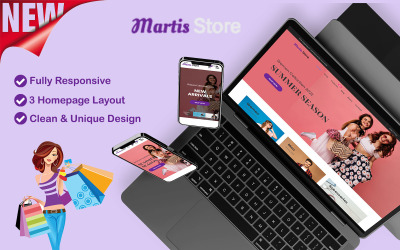 Шаблон Martis - HTML-шаблон магазина модной одежды и аксессуаров