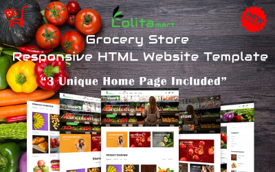 Шаблон Lolitamart -  HTML-шаблон продуктового магазина