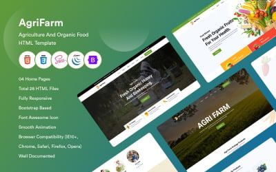 Шаблон AgriFarm - HTML-шаблон сельского хозяйства и органических продуктов питания