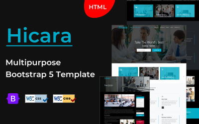 Шаблон Hicara — многоцелевой HTML-шаблон  5