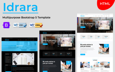 Шаблон Idrara — многоцелевой HTML-шаблон  5 для бизнеса