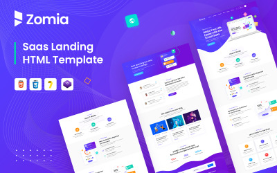 Шаблон Zomia Saas Software Company Шаблон 