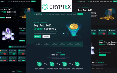 Шаблон Cryptex - -шаблон криптобиржи