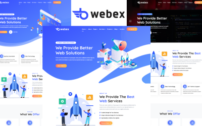 Шаблон Webex — -шаблон агентства веб-дизайна и разработки