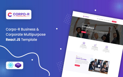 Шаблон Corpo-R Business & Corporate Многоцелевой шаблон React JS