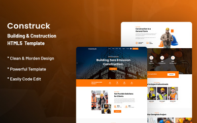 Шаблон Construck — Шаблон сайта строительной компании