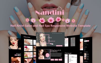 Шаблон Nandini - Маникюрный салон и маникюрный салон 