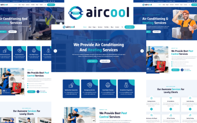Шаблон Aircool - Шаблон  для услуг по кондиционированию и отоплению