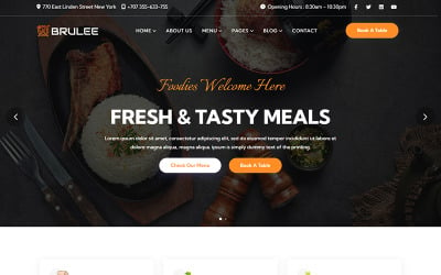 Шаблон Brulee - HTML-шаблон ресторана, кафе и фаст-фуда