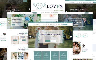 Шаблон Lovex - Свадебный и свадебный планировщик 