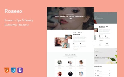Шаблон Roseex - Spa & Beauty  HTML-шаблон веб-