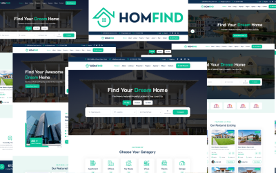 Шаблон Homfind -  Шаблон Недвижимости