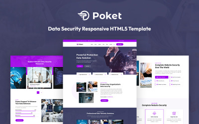 Шаблон Poket — адаптивный шаблон  с защитой данных