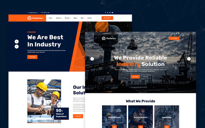Шаблон Factorius - Промышленный HTML-
