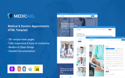 Шаблон Medicaid - Назначение врачей и медицинские услуги HTML-